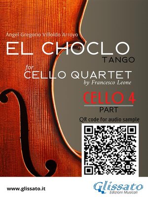 cover image of Cello 4 part of "El Choclo" for Cello Quartet